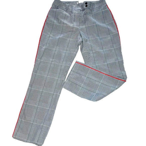 Tahari Arthur S. Lavine Plaid Petite Pants 8 8P - Picture 2 of 9